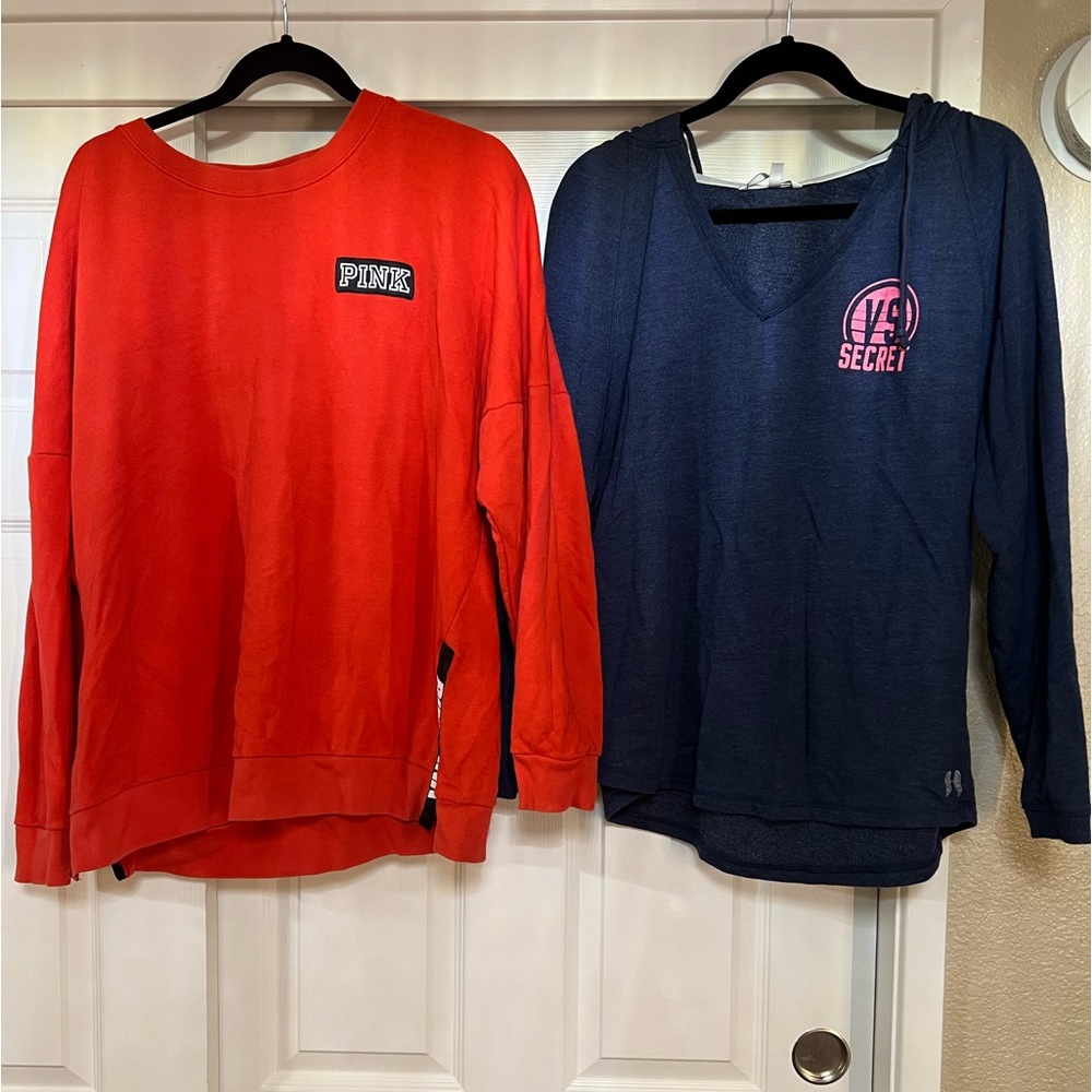 PINK sweaters Red & Navy blue size L